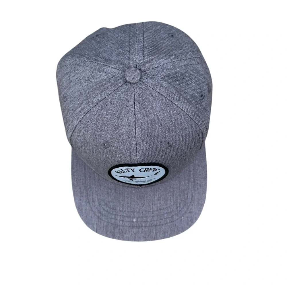Salty Crew Gray Shark Patch SnapBack Hat